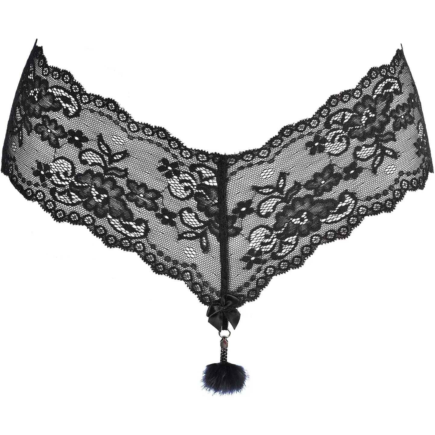 Ultra Sexy Fur Chain Lace String Panty Axami Pussycat - STREET STYLE