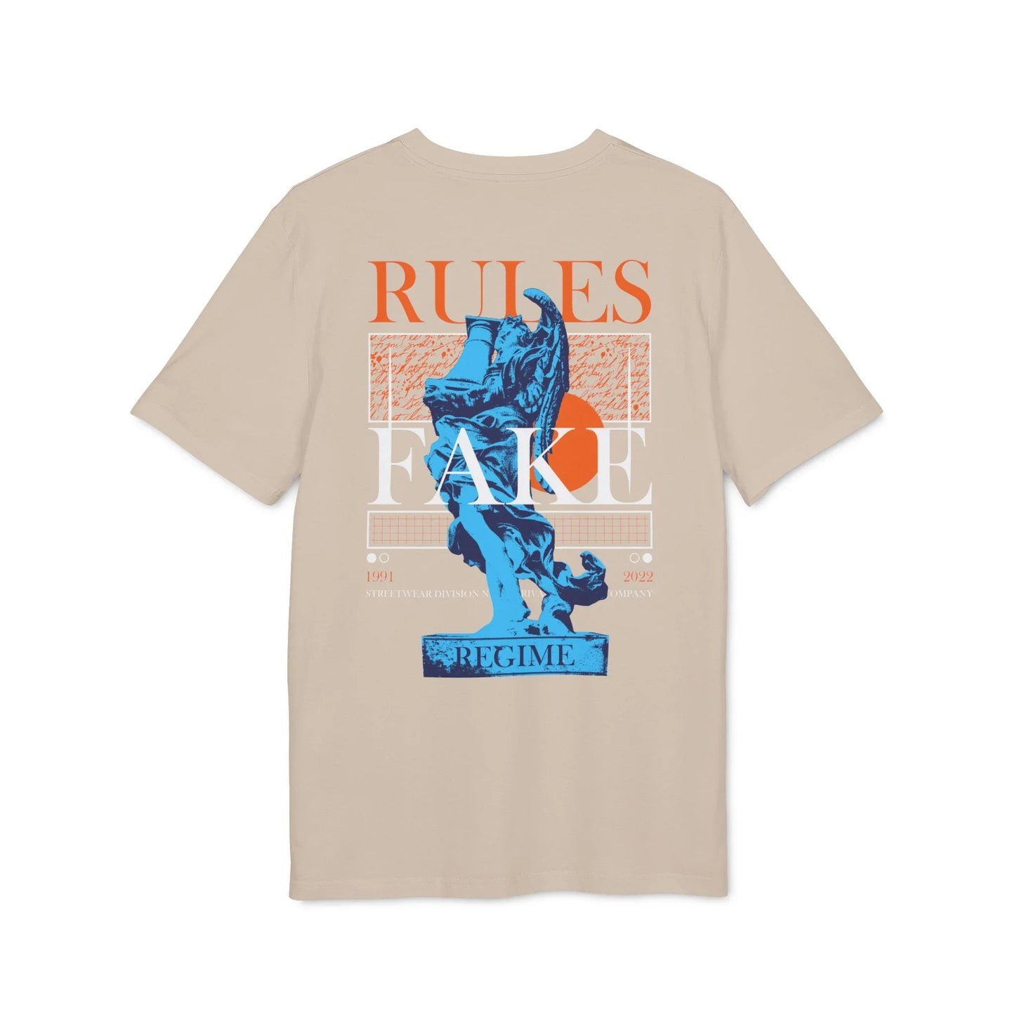 Rules Fake - Gods Way - Premium Bio Unisex T-Shirt - Back Print - STREET STYLE