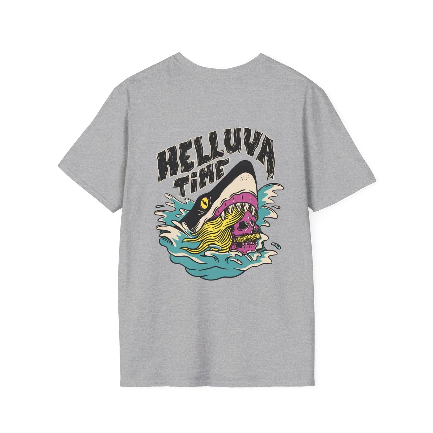 Helluva Time - Summer Skulls - Unisex T-Shirt - Back Print - STREET STYLE