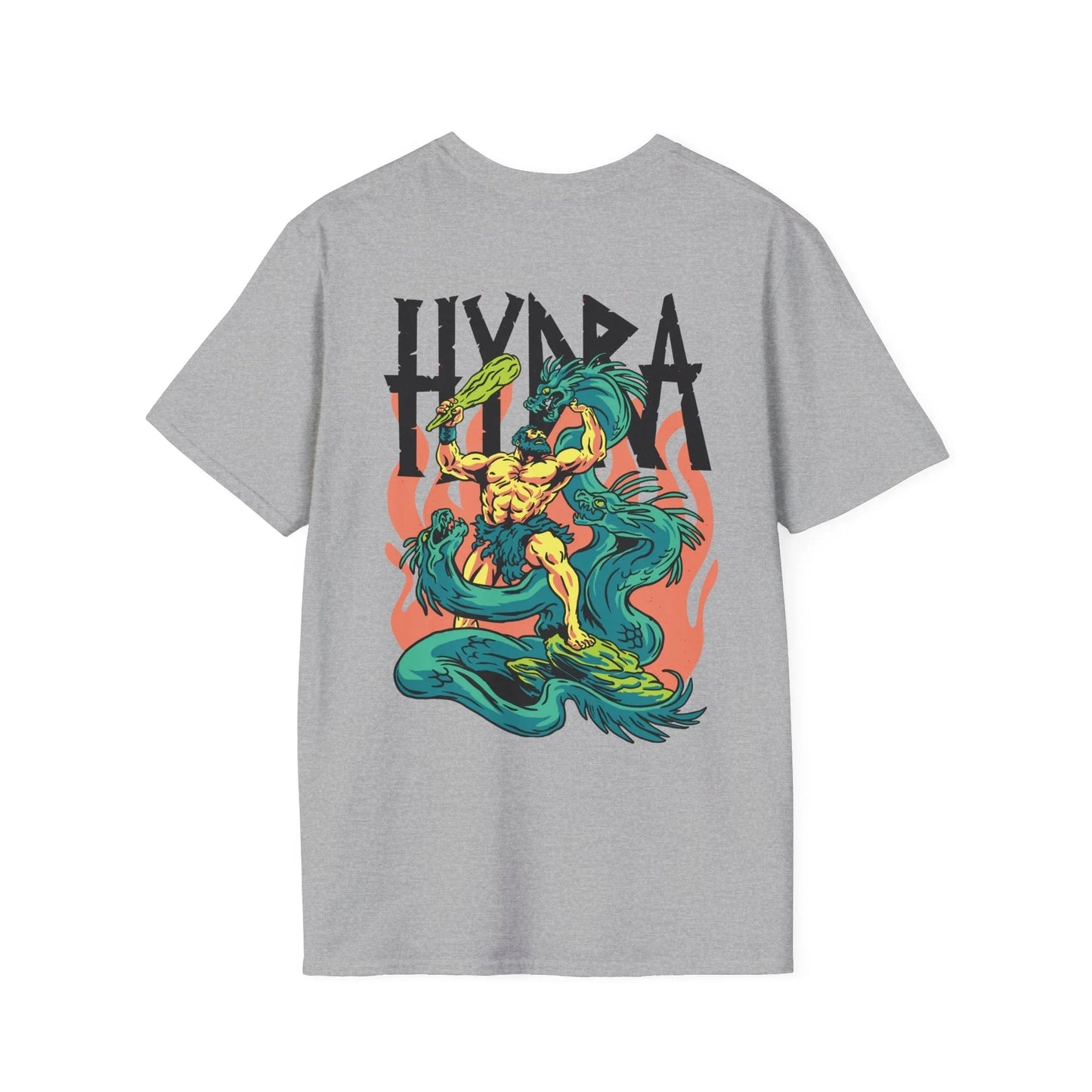Hydra - Greek Mythology - Unisex T-Shirt - Back Print - STREET STYLE