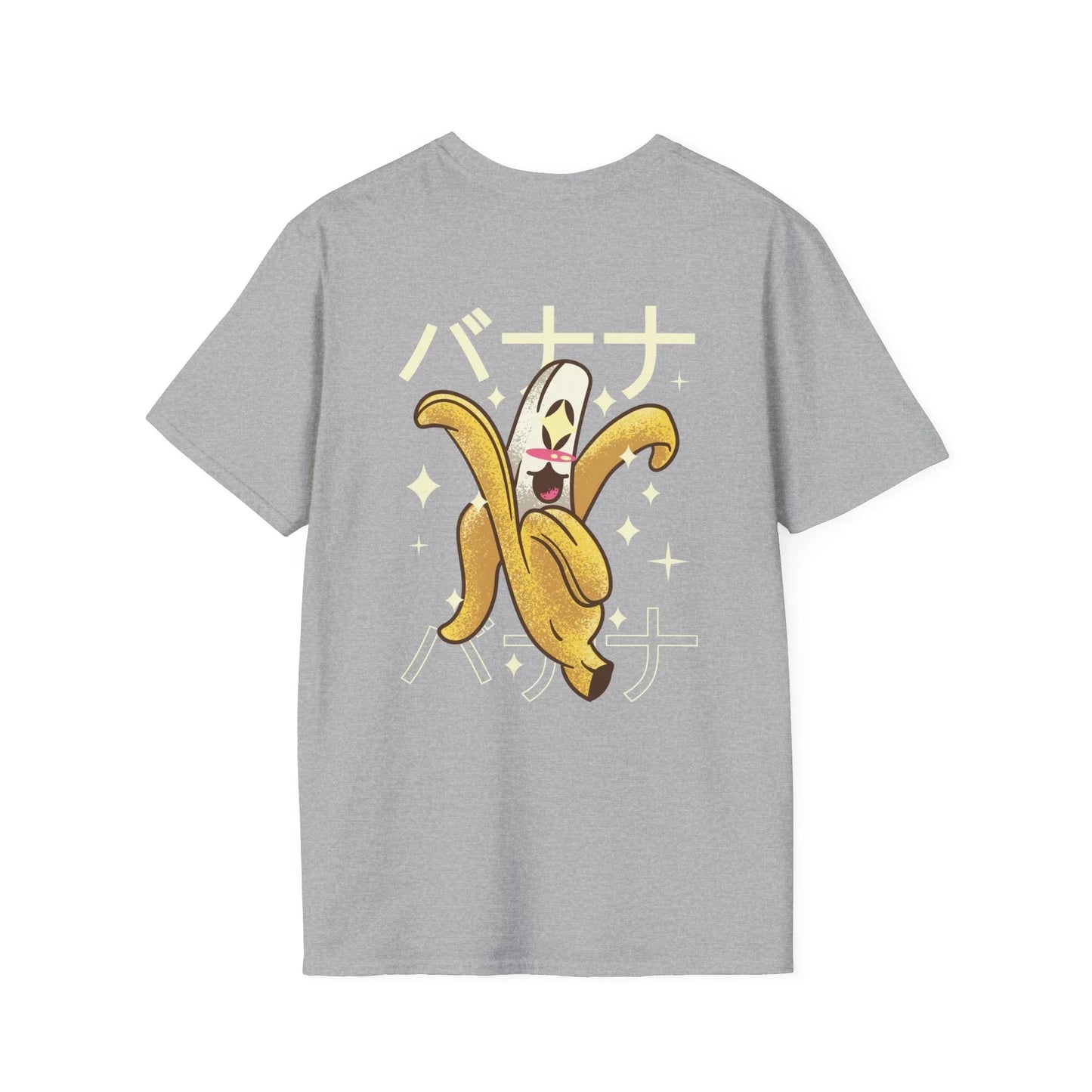 Banana - Kawaii Character - Unisex T-Shirt - Back Print - STREET STYLE
