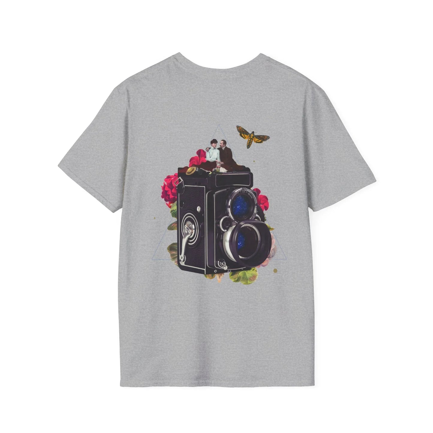 Camera - Quirky Collage - Unisex T-Shirt - Back Print - STREET STYLE