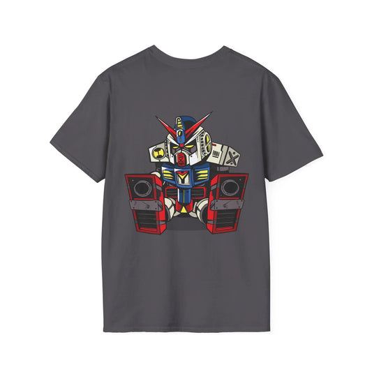 Sleepy Robot - Anime World - Unisex T-Shirt - Back Print - STREET STYLE