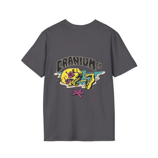 Cranium Co - Summer Skulls - Unisex T-Shirt - Back Print - STREET STYLE
