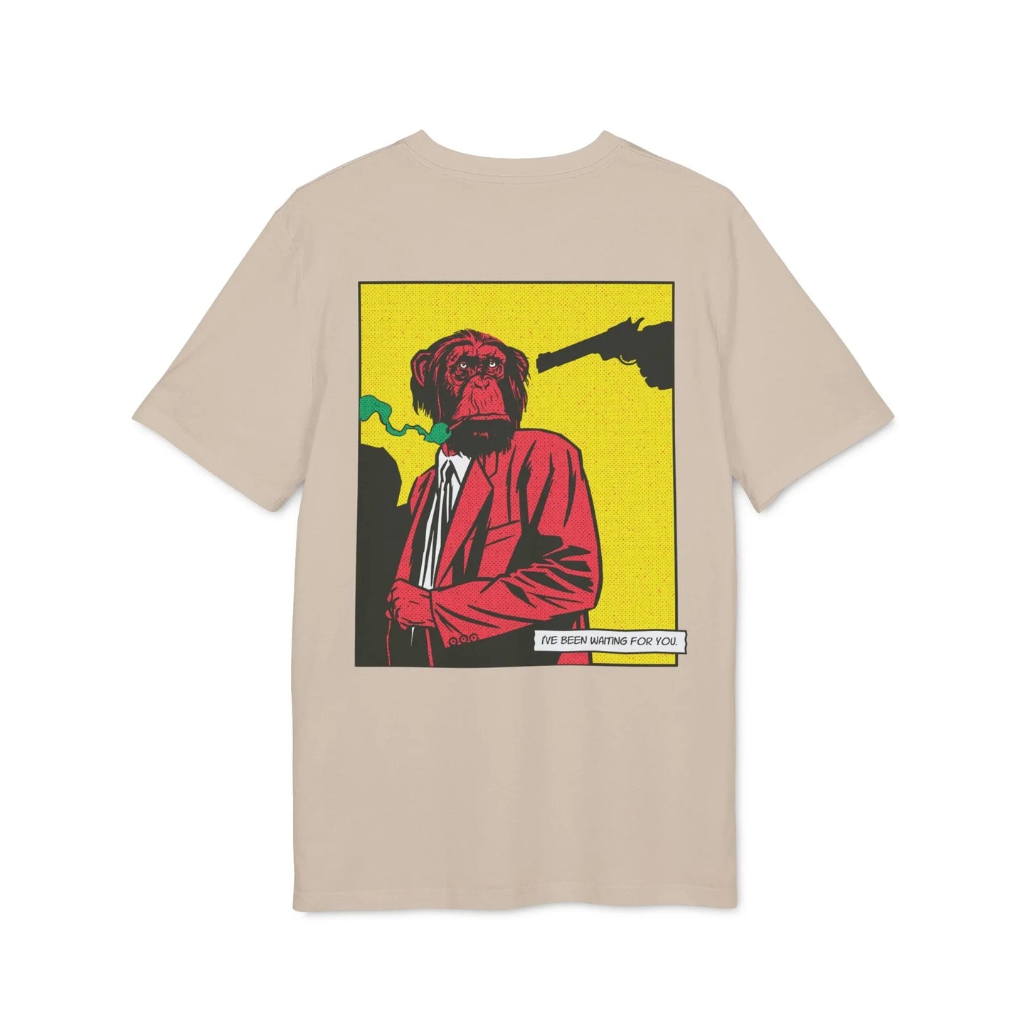 Monkey Gun - Comic Mafia - Premium Bio Unisex T-Shirt - Back Print - STREET STYLE