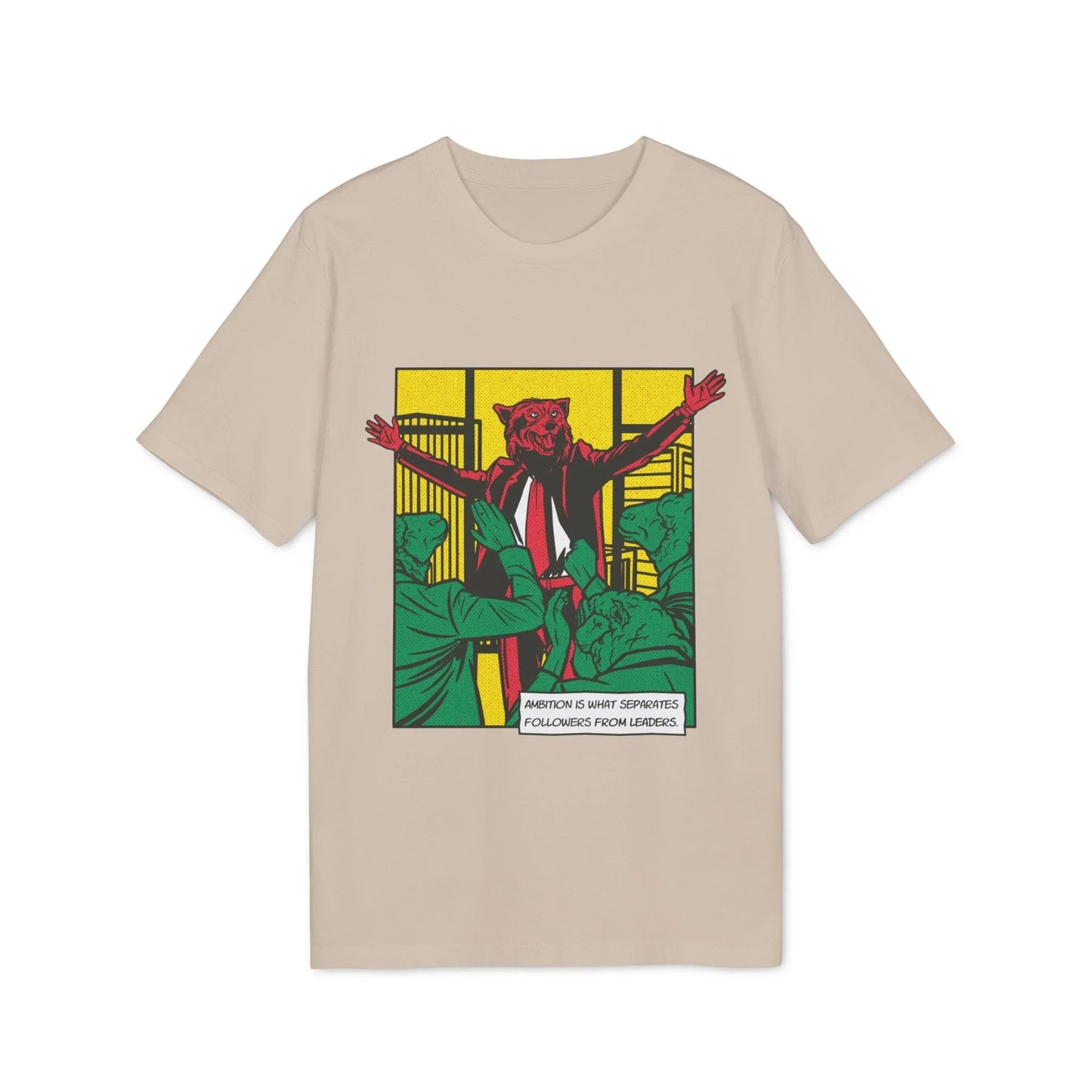 Wolf of Wall Street - Comic Mafia - Premium Bio Unisex T-Shirt - Front Print - STREET STYLE