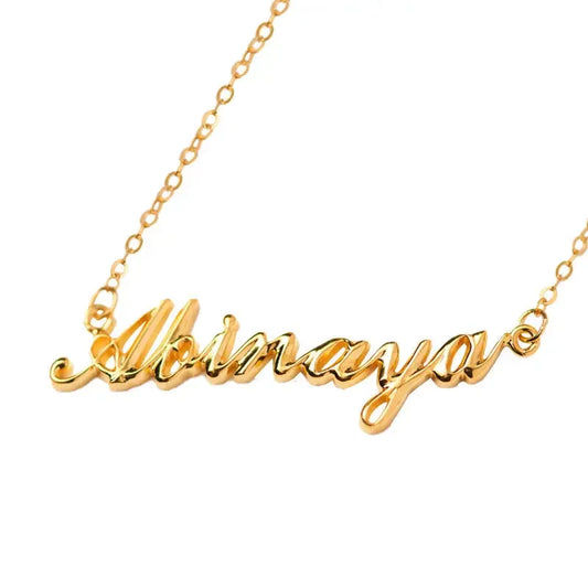 Full Silver Name Necklace - silver name necklace - STREET STYLE