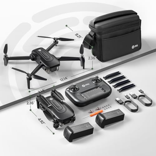Holy Stone HS175G Drone con Telecamera 8K, Motore Brushless, 60 Minuti di Volo, GPS e Ritorno Intelligente, Drone con Telecamera 4K Professionale, Modalità a 2 Velocità, Batteria Ricarica Rapida, C0