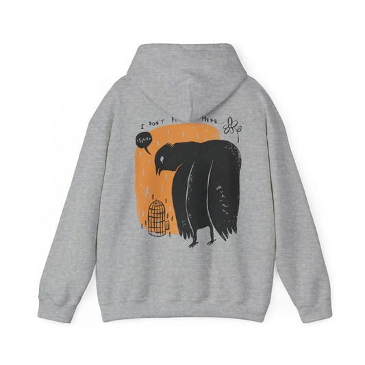 I don´t fit in here - Moody Birds - Unisex Hoodie - STREET STYLE