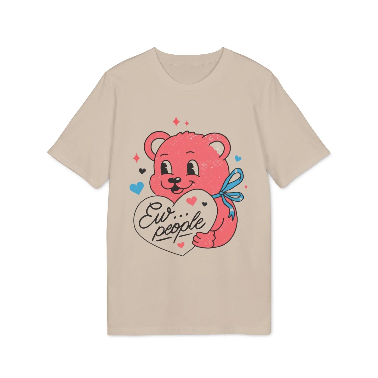 Ew... people - Antisocial Retro - Premium Bio Unisex T-Shirt - Front Print - STREET STYLE