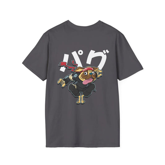 Pug - Warrior Animals - Unisex T-Shirt - Back Print - STREET STYLE