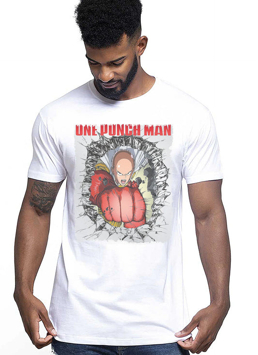 One Punch Man Manga Anime Fumetti 6002 T-shirt Urban Men Uomo 100% Cotone Pettinato JK - STREET STYLE