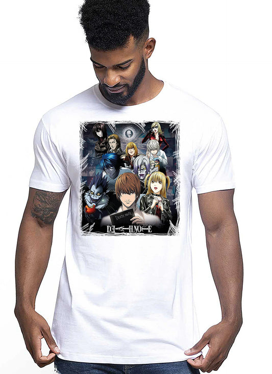 Death Note Manga Anime Fumetti 6010-2 T-shirt Urban Men Uomo 100% Cotone Pettinato JK - STREET STYLE