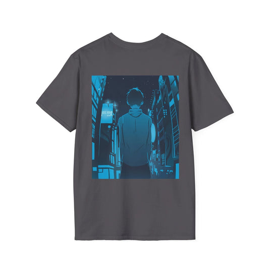 Anime City Walk - Anime World - Unisex T-Shirt - Back Print - STREET STYLE