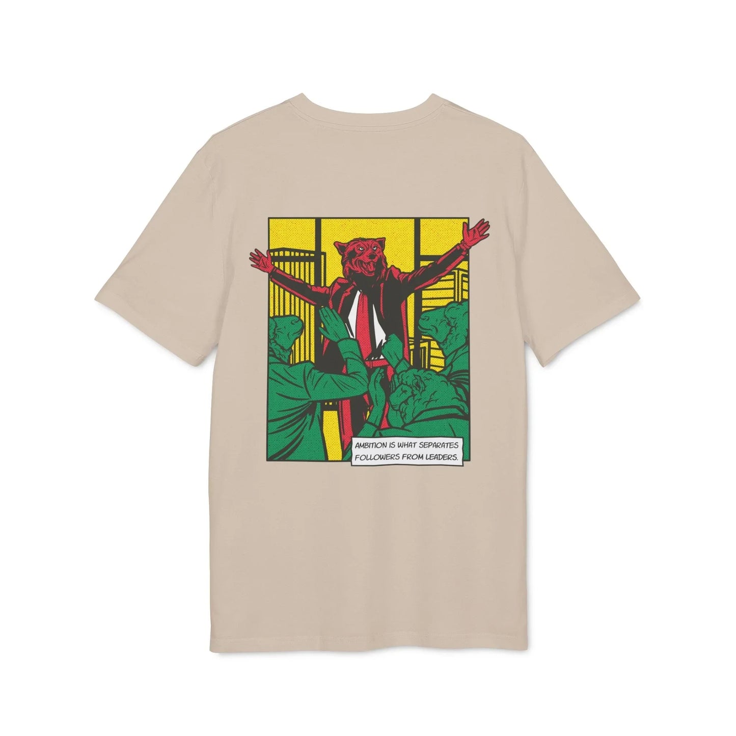 Wolf of Wall Street - Comic Mafia - Premium Bio Unisex T-Shirt - Back Print - STREET STYLE