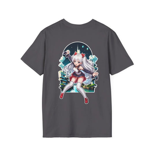 Gamer Girl - Anime World - Unisex T-Shirt - Back Print - STREET STYLE