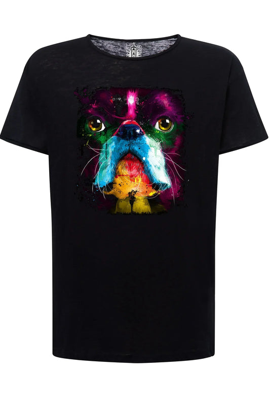 Bully Dog Color Stilizzato 18-20-31 T-shirt Urban Slub Men Uomo 100% Cotone Fiammato JK - STREET STYLE