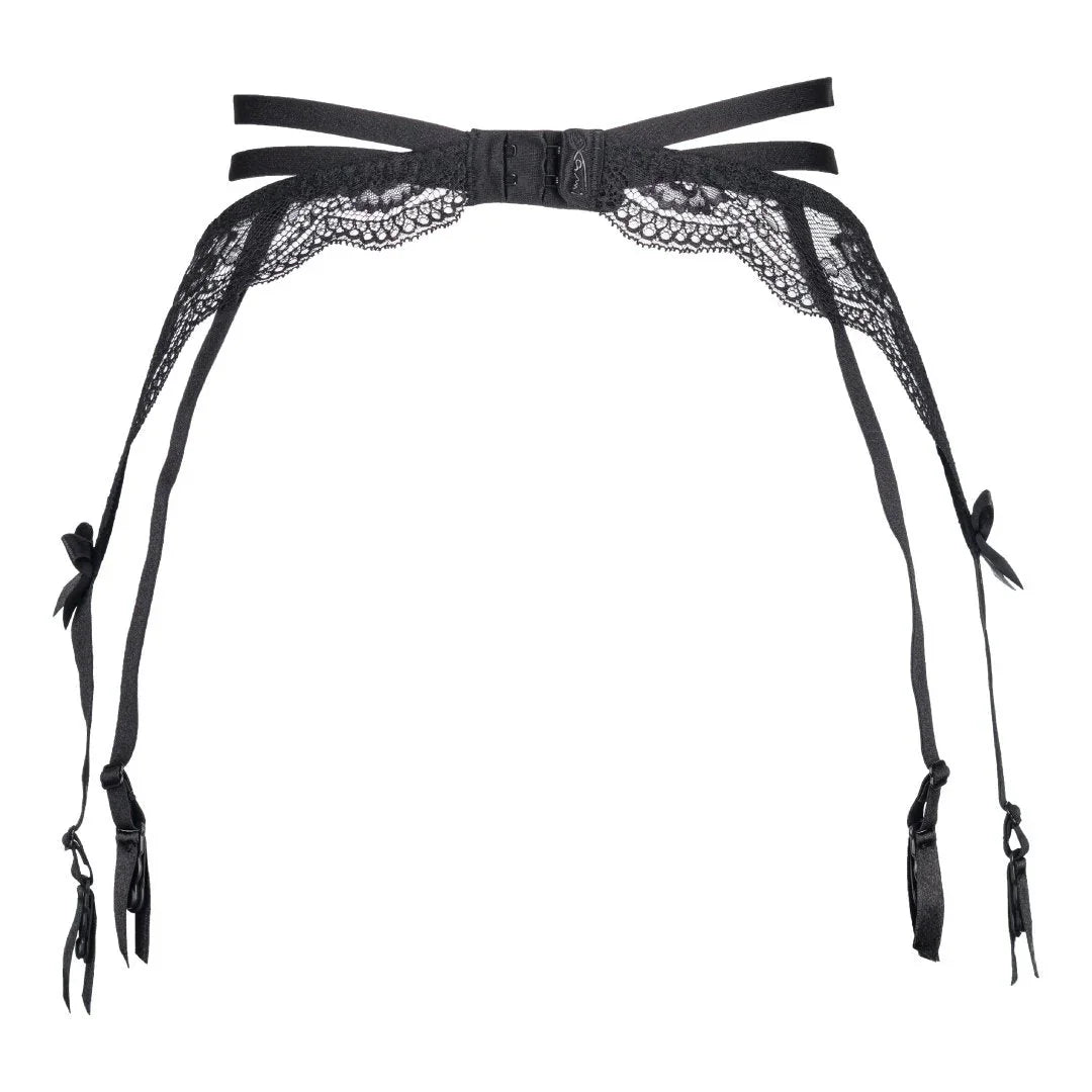 Axami French Kiss Sexy Sheer Lace Garter Belt - STREET STYLE
