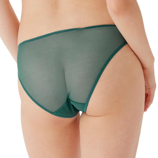 Gossard Glossies Lace Jade Sheer Mesh Bikini Panty - STREET STYLE