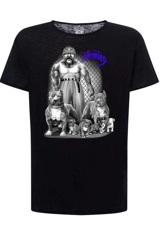 Homies Gonzales Tattoo Skull - T-shirt Uomo Cotone - STREET STYLE