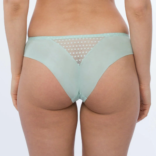 Sheer Mesh Tulle Embroidered Tanga Panty Juno - STREET STYLE