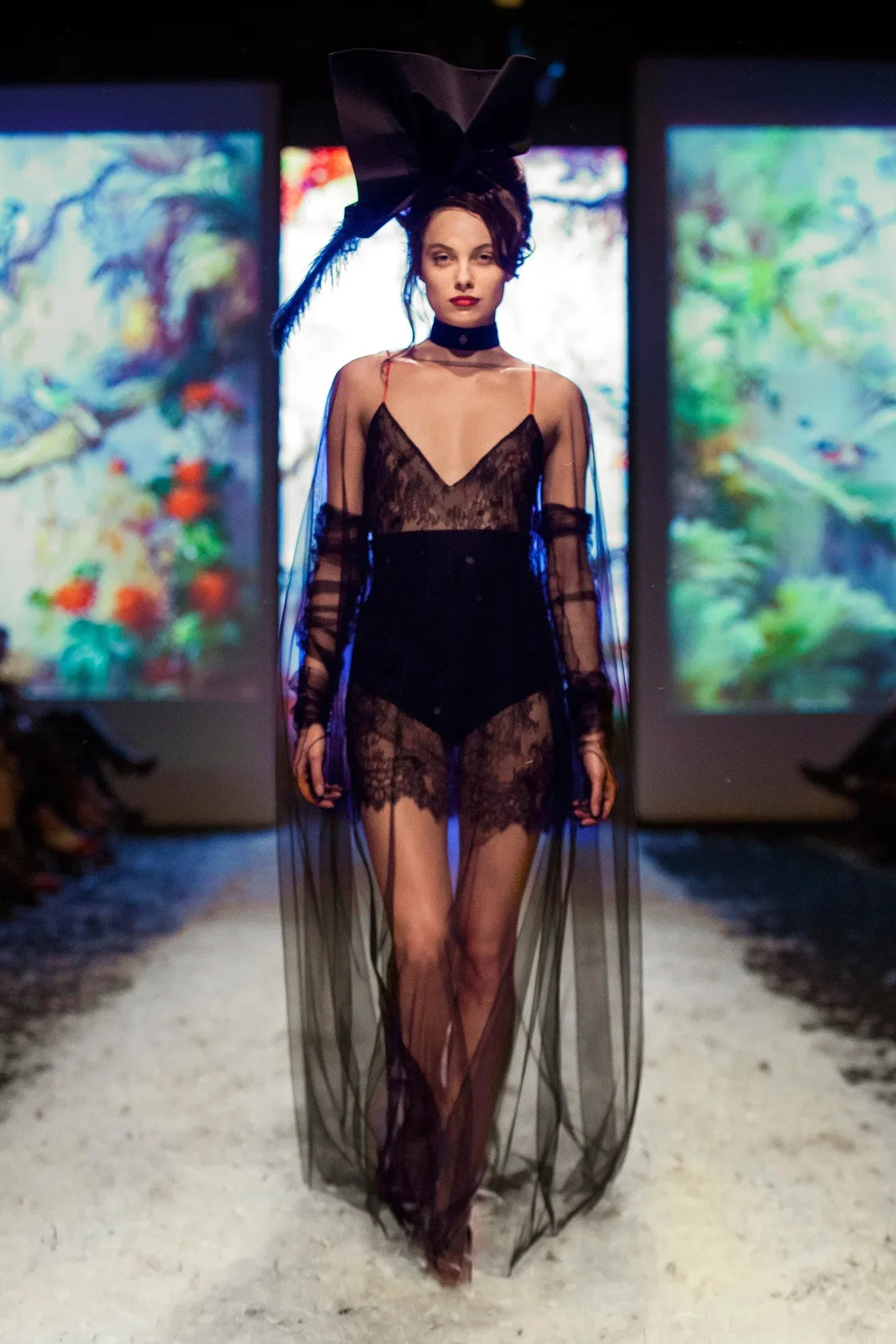 Amoralle Sheer Lace Mini Slip - STREET STYLE