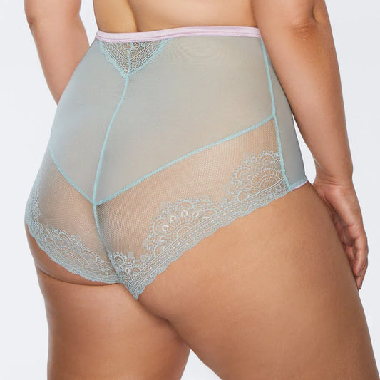 Sheer High Waist Tulle Brief Panty Kinga Pastellove - STREET STYLE