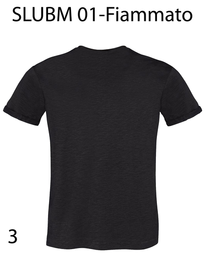 Personalizza N°3 T-shirt Slub M01 BS Fiammato Uomo