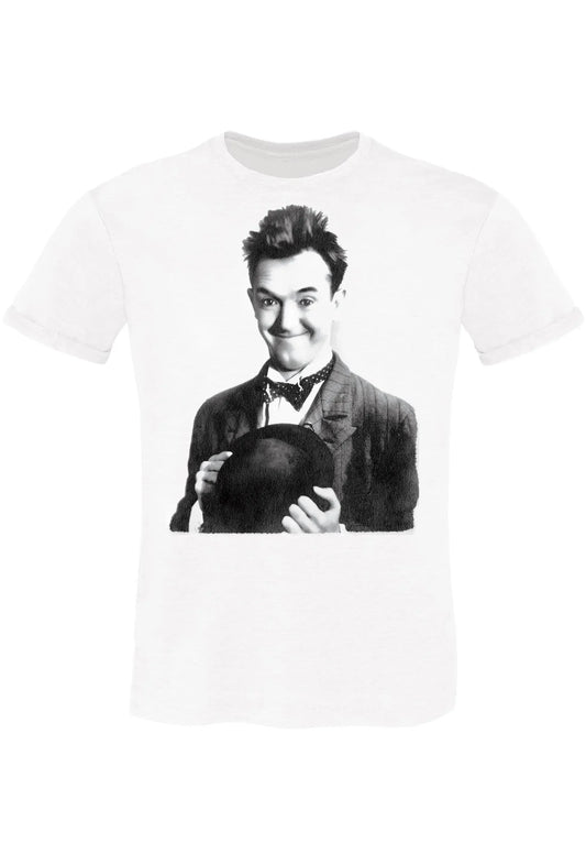 T-shirt Stan Laurel 'The Legend' - Cotone Fiammato - STREET STYLE