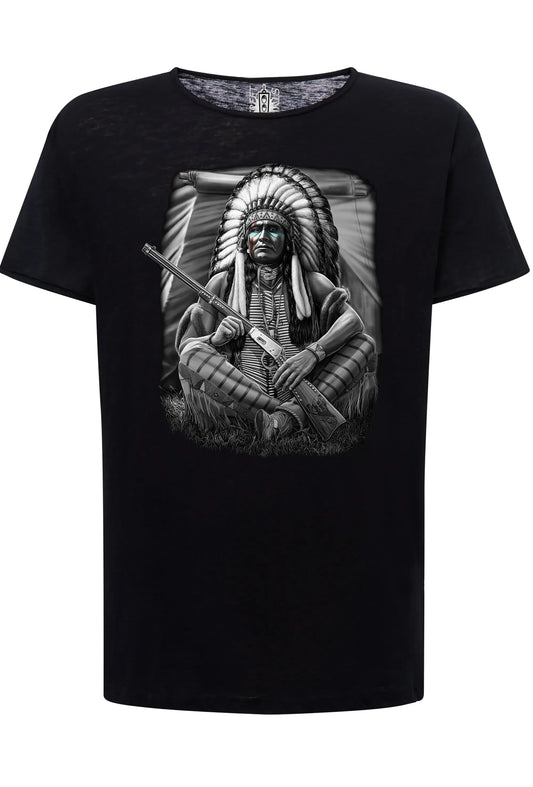 Tribe Tattoo Skull T-shirt Uomo - Urban Slub - STREET STYLE