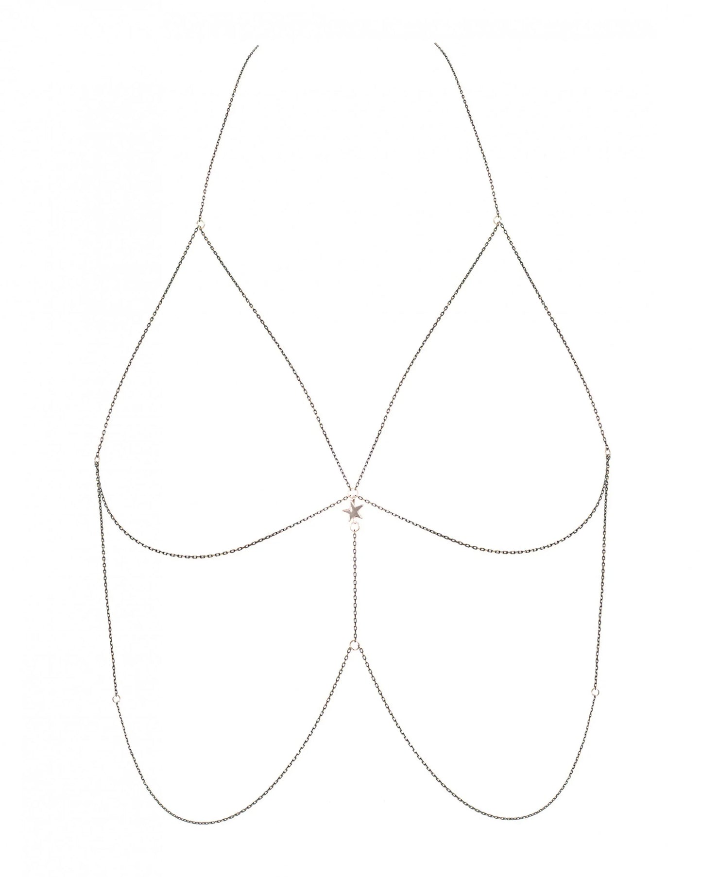 Gold Bikini Body Chain Obsessive Bijou - STREET STYLE