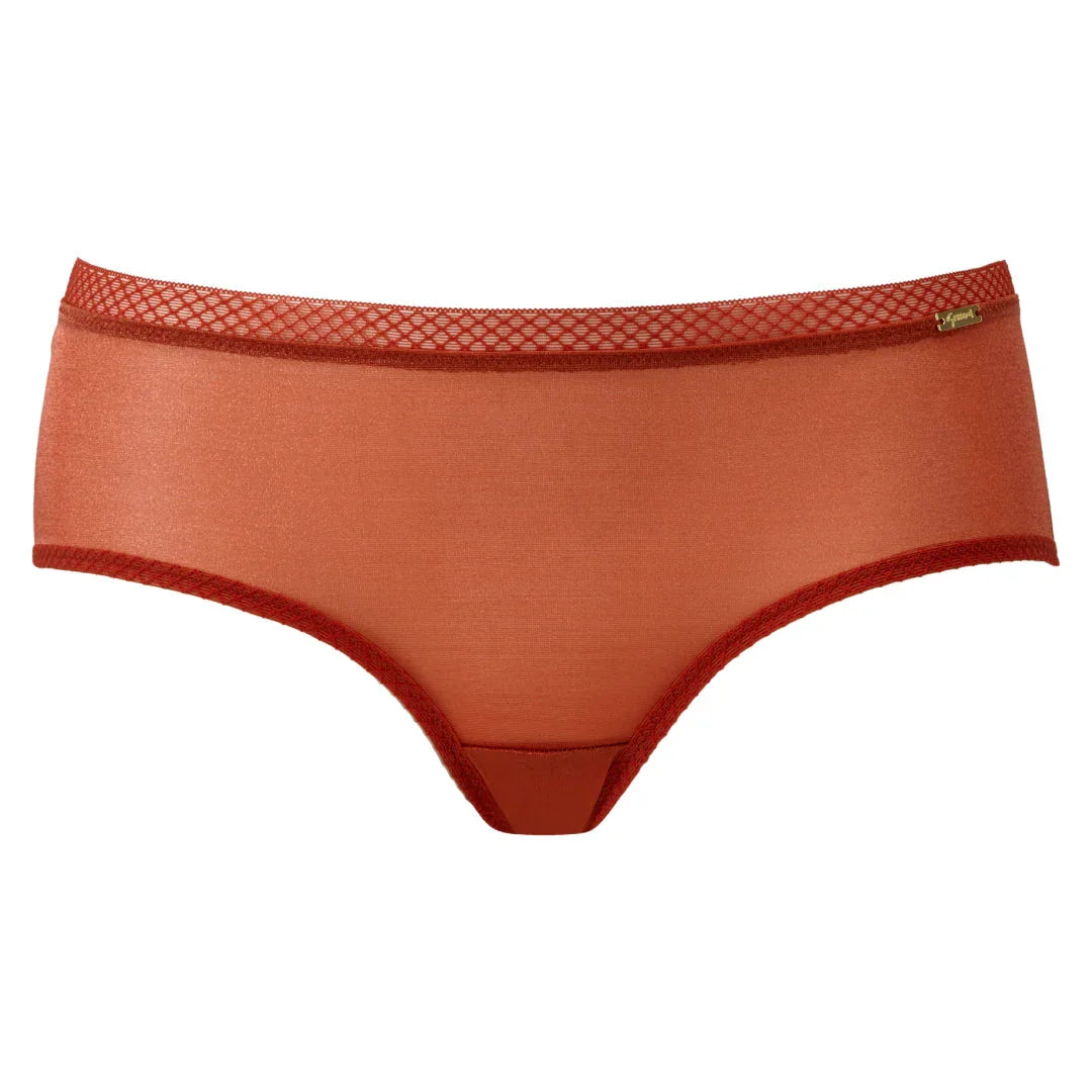 Sheer See Through Shorts Panty Gossard Glossies Cayenne - STREET STYLE