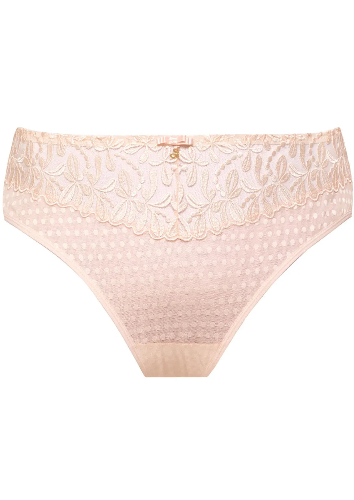 Sheer Mesh Tulle Embroidered Brief Panty Donna - STREET STYLE
