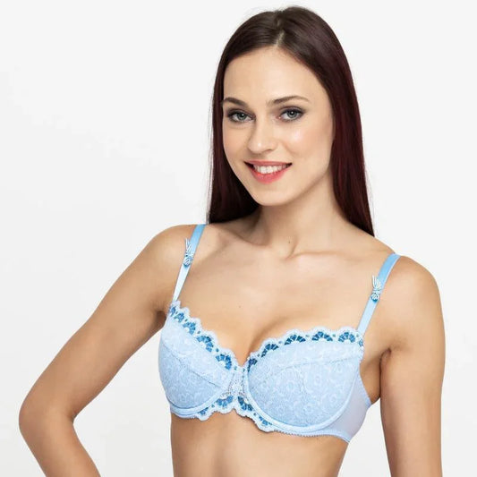 Lavinia Charm Lace Padded Balcony Bra - STREET STYLE