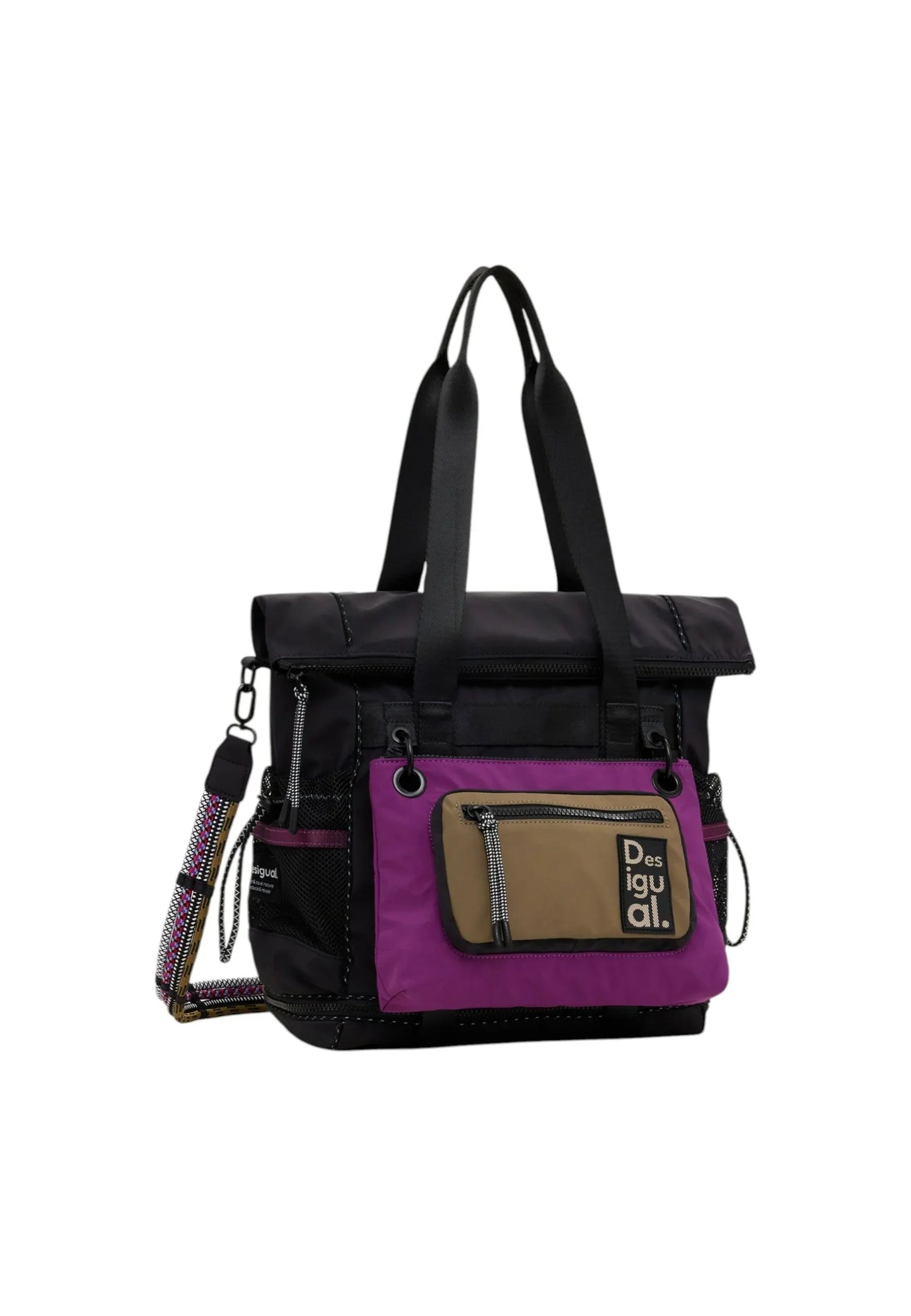 Backpack Desigual back_modularis 25 voyager Black - STREET STYLE