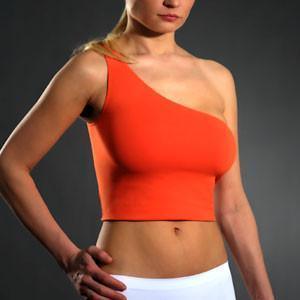SEAMLESS ONE SHOULDER TOP (LA8131) - STREET STYLE