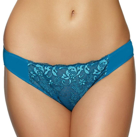 Felina Priscilla Sheer Lace Embroidery Bikini Panty - STREET STYLE
