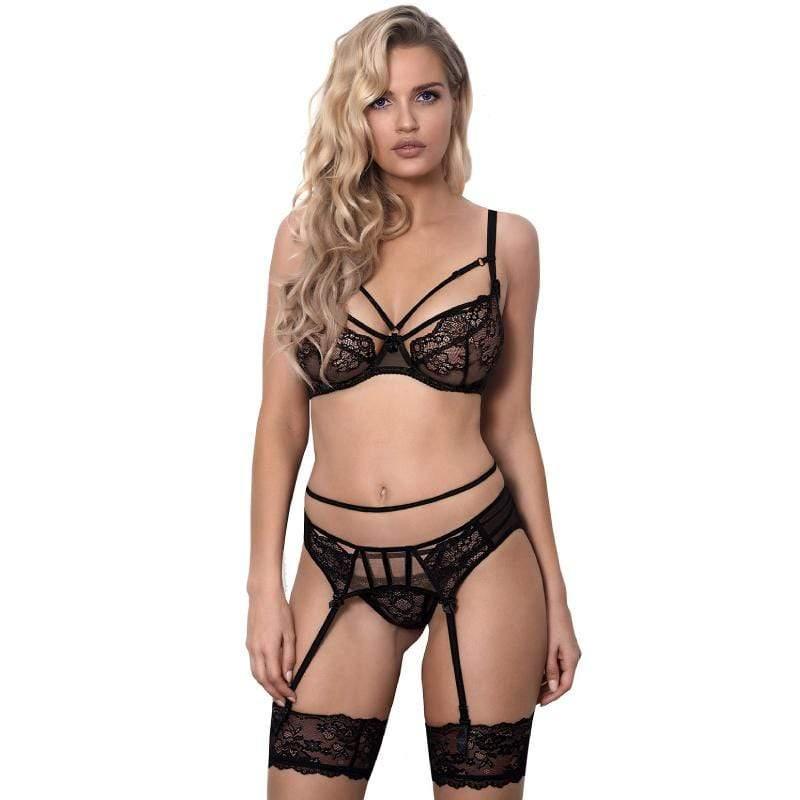 Axami Miami Vibe Sheer Lace Garter Belt - STREET STYLE