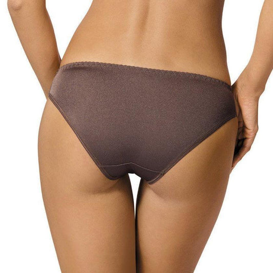 Sheer Low Rise Bikini Panty Gorteks Pamela Mocha - STREET STYLE