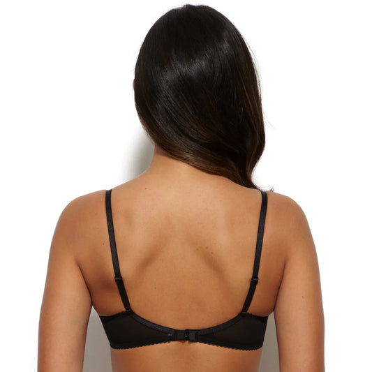 Sheer Plunge Bra Gossard Superboost Lace Black - STREET STYLE