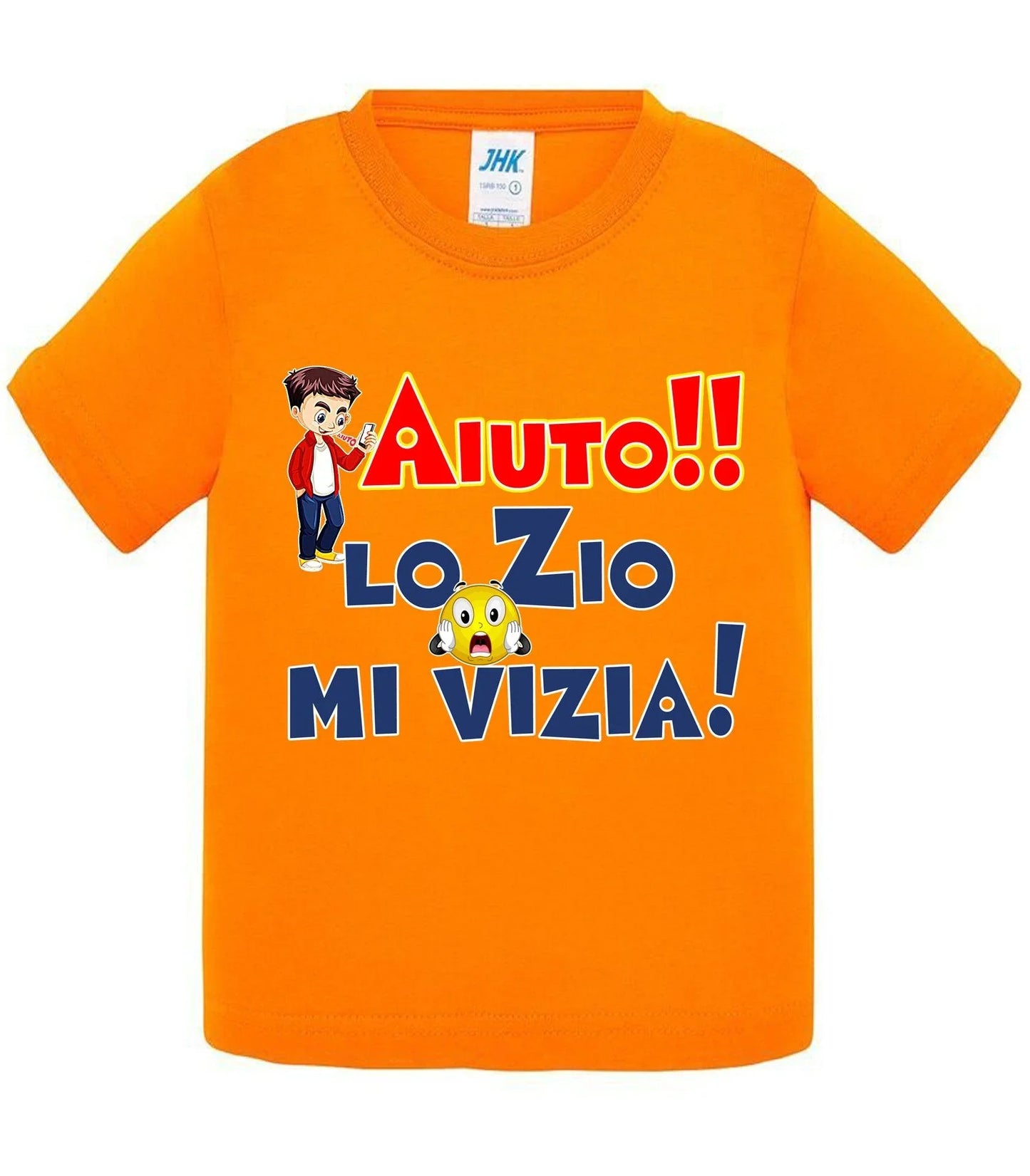 Aiuto la Zia o lo Zio mi Vizia - T-shirt per Bambino/a Mod. Baby & Kid Da 0 a 8 anni - STREET STYLE