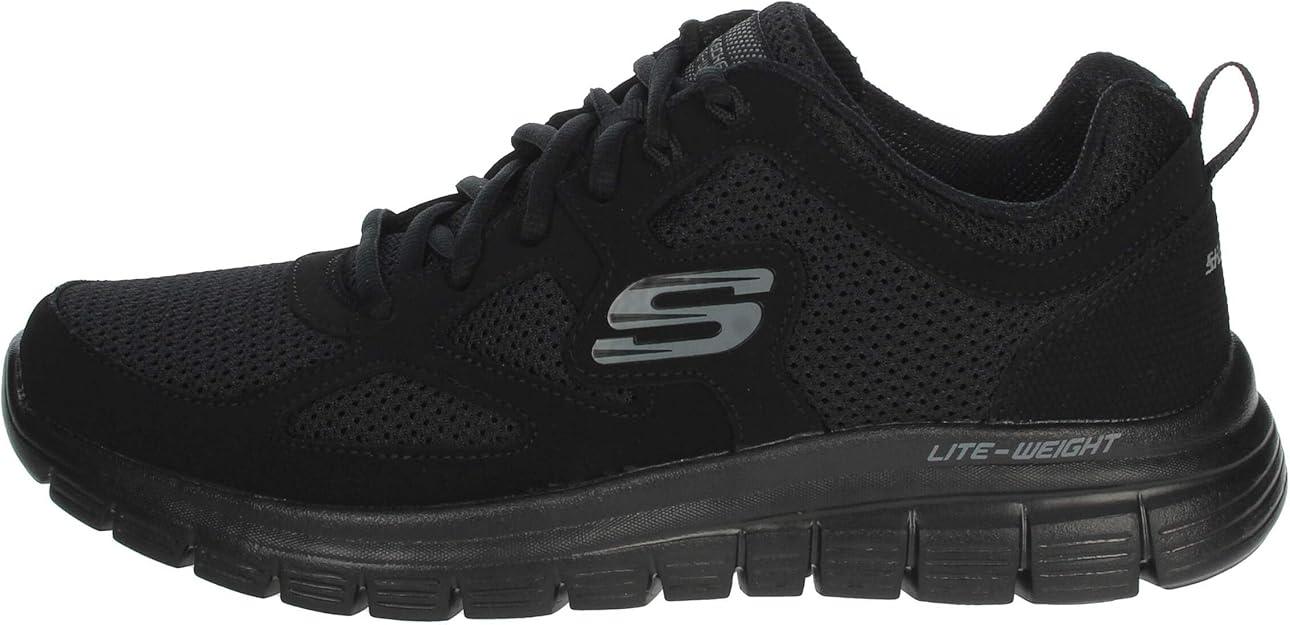 Sneaker streetwear nera in tessuto mesh traspirante, suola leggera e design urban