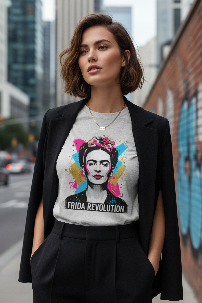 Donna streetwear con t-shirt bianca in cotone, jeans skinny blu e sneakers bianche stile urban