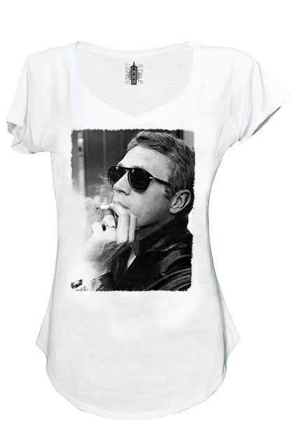 Steve McQueen Attore The legend 18-20 Urban Slub Lady Donna Cotone 100% Fiammato JK - STREET STYLE