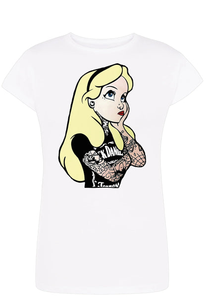 Alice Jack Daniel Princess Cartoon 2050-2-1 Lady Donna 100% Cotone Pettinato JK - STREET STYLE