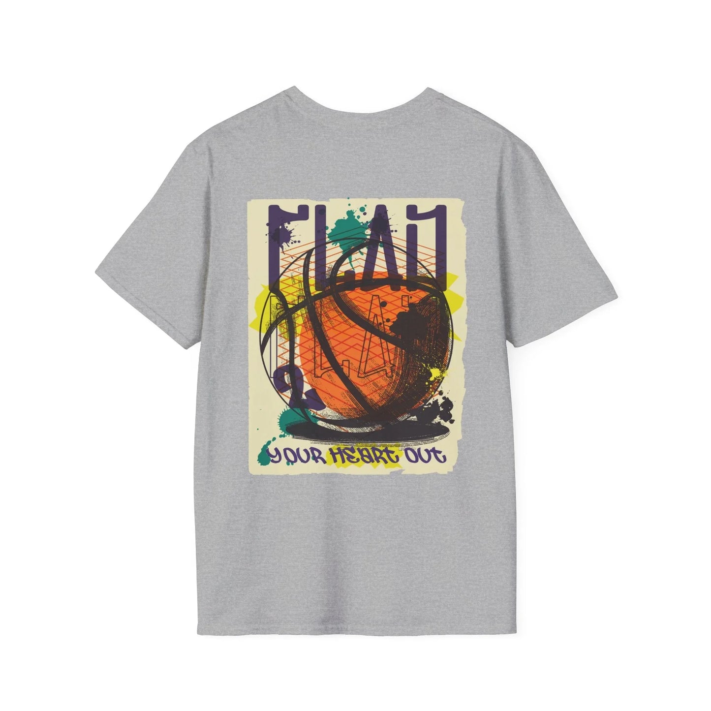 Basketball - Urban Graffiti - Unisex T-Shirt - Back Print - STREET STYLE