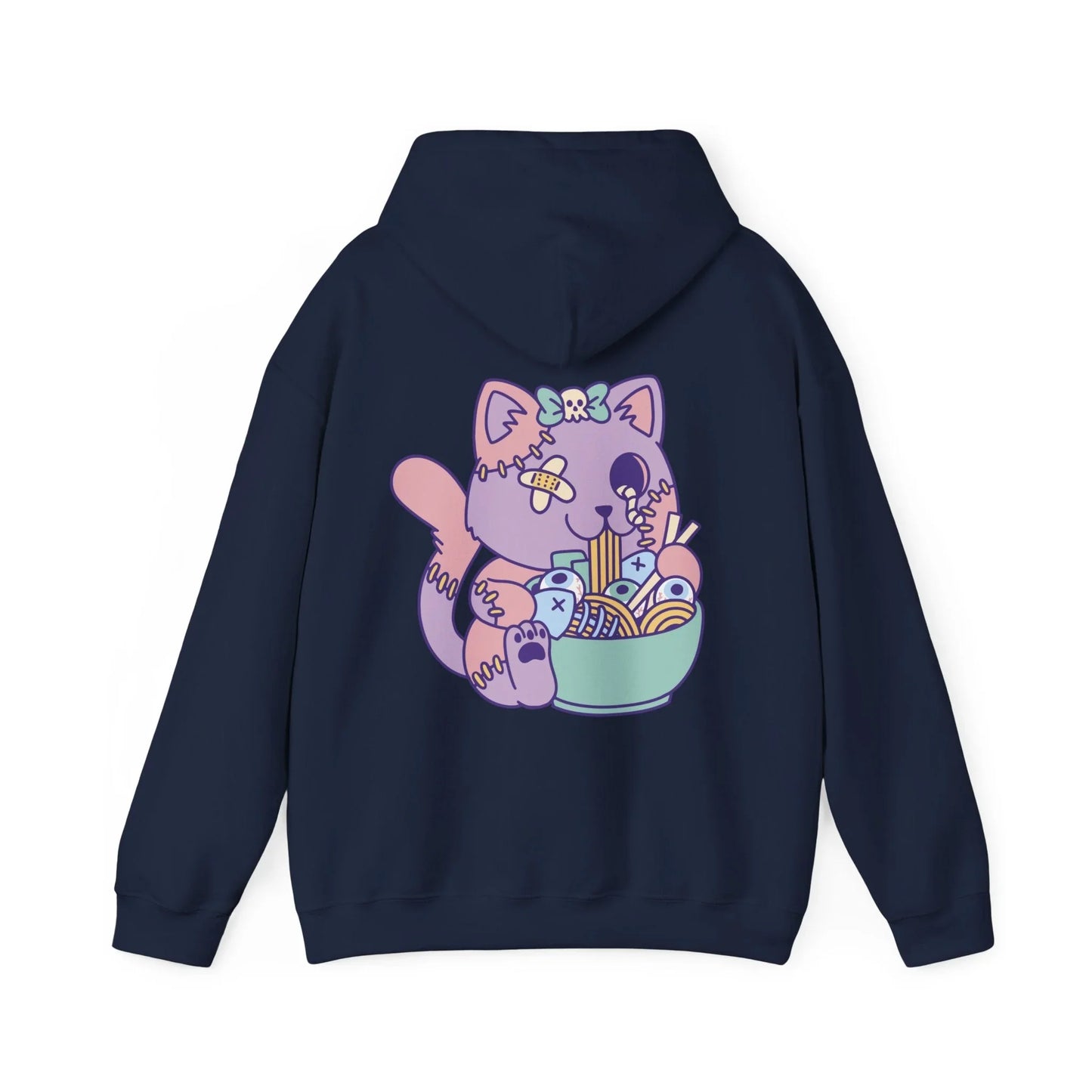 Goth Cat Ramen - Anime World - Unisex Hoodie - STREET STYLE