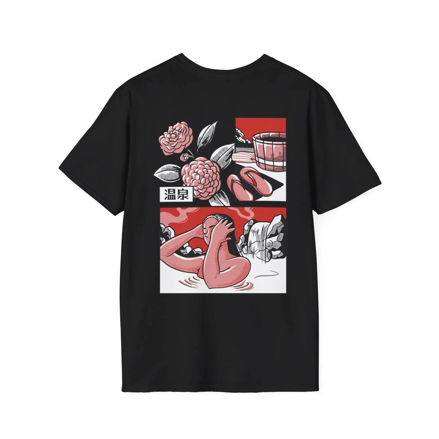 Onsen - Slice of Life - Unisex T-Shirt - Back Print - STREET STYLE