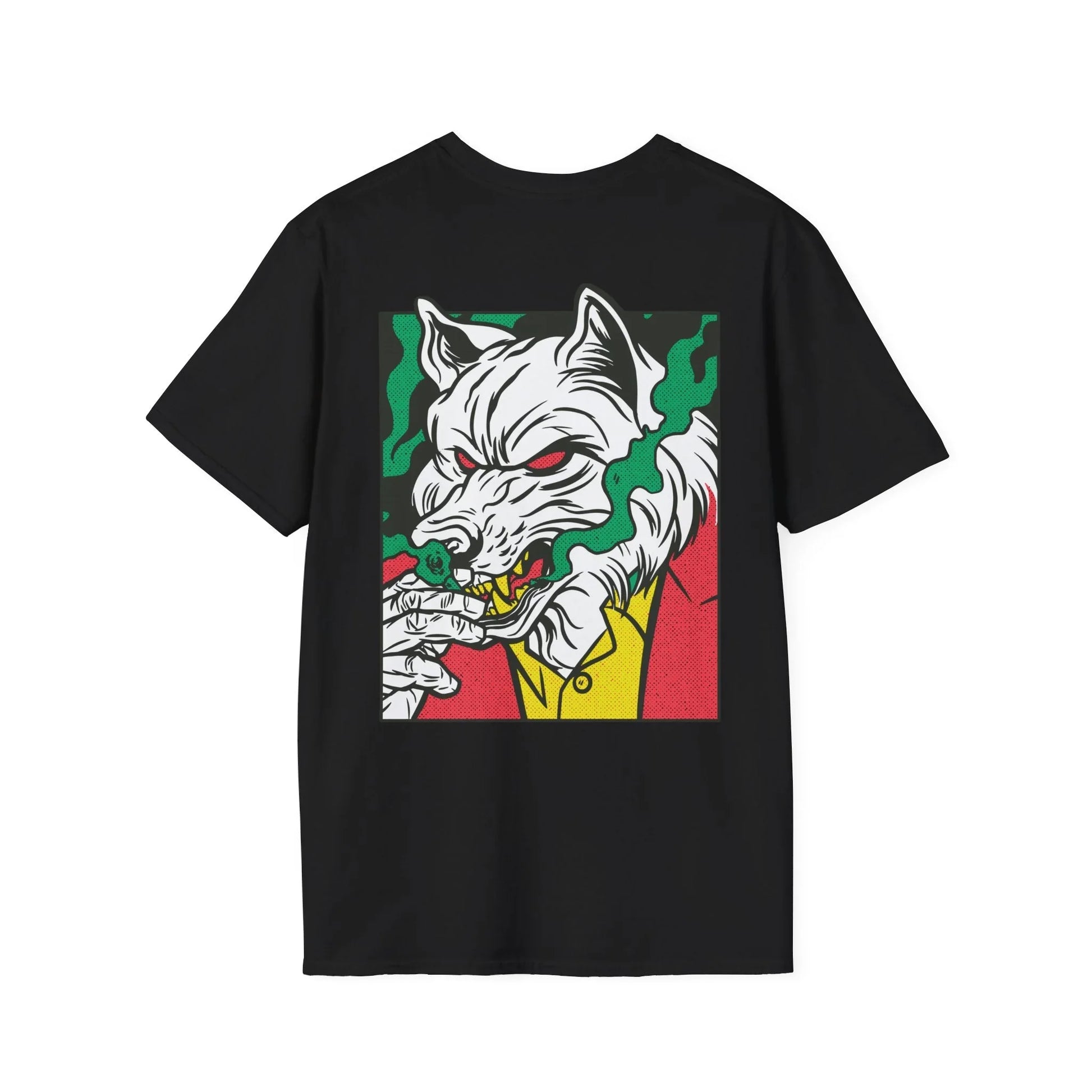 Wolf - Comic Mafia - Unisex T-Shirt - Back Print - STREET STYLE