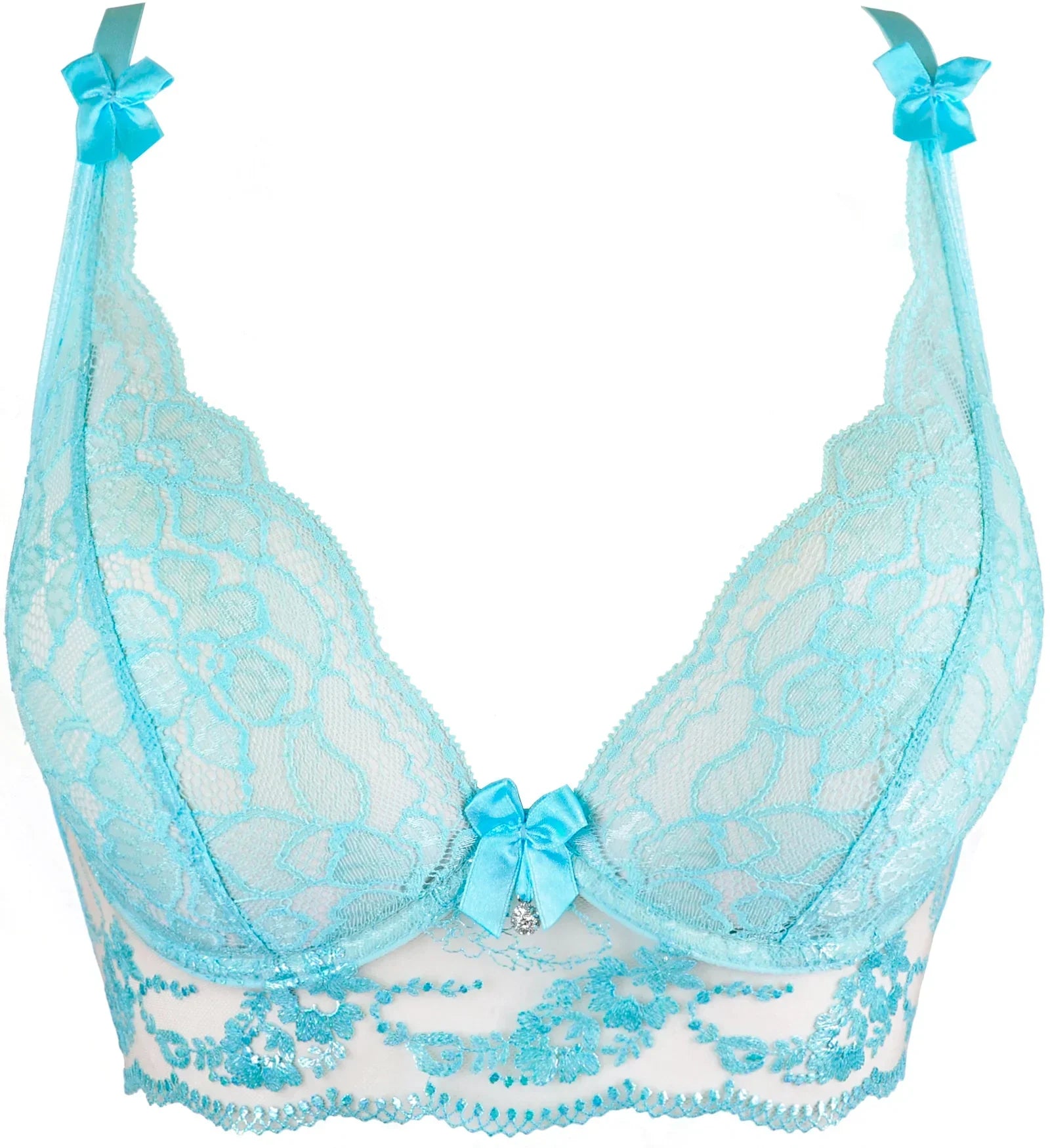 Sexy Sheer Deep Plunge Bra Axami Alice - STREET STYLE